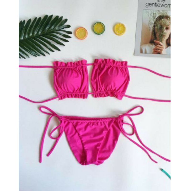 Bikini 2 mảnh nhún Ngọc Trinh- cực secxy quyến rũ- bộ bơi không thể thiếu trong bộ sưu tập đồ bơi nữ Bikinistore