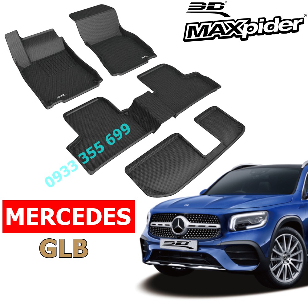 Thảm Lót Sàn MERCEDES GLB CLASS 200/35/AMG/4Matic/X247 chính hãng 3D MAXpider KAGU