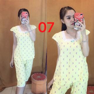 Đồ bộ lanh cổ vuông phối ren