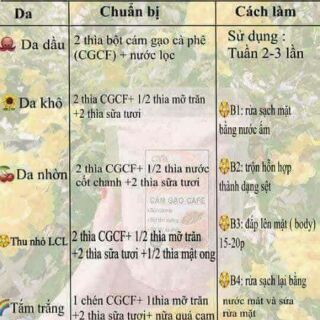 Cám gạo cà phê