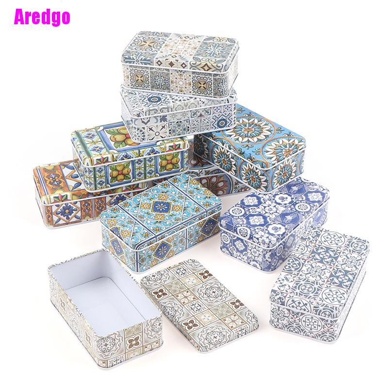 Hộp Thiếc Chữ Nhật Đựng Trang Sức 11.5x6.5x4cm