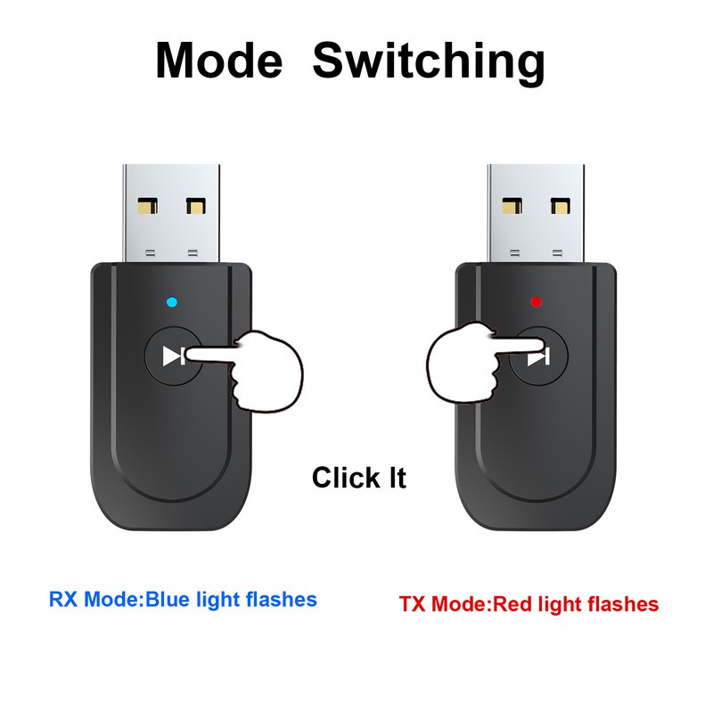 3 trong 1 USB Bộ phát Bluetooth Bộ thu TV Loa ô tô Điện thoại di động Bộ chuyển đổi máy tính