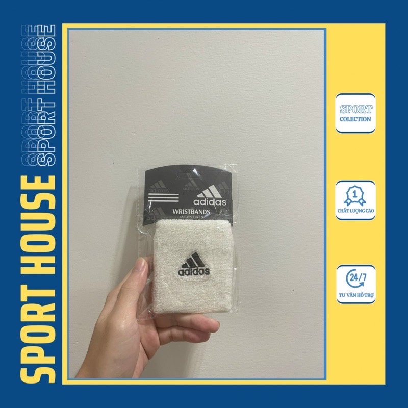 Băng đô cổ tay thể thao Wristband Adidas, băng cổ tay thấm hút mồ hôi