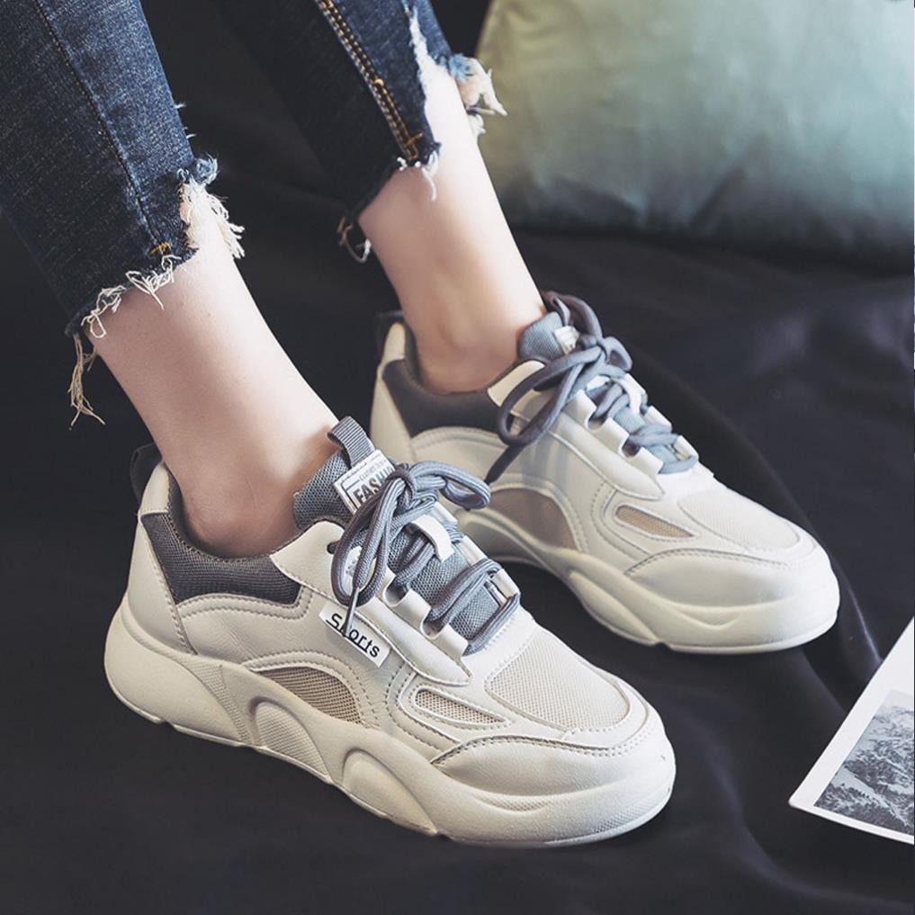 Giày Sneaker Nữ TOPSHOES MS12 Giày Thể Thao Nữ Đế Êm Form Nhẹ Với Phối Màu Trẻ Trung Chính Hãng TOPSHOES Size 36 - 39