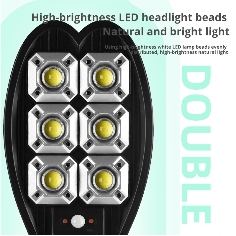 Mới Đèn LED 108COB Cảm Biến Chuyển Động PIR 10000LM Sử Dụng Năng Lượng Mặt Trời Dùng Ngoài Trời