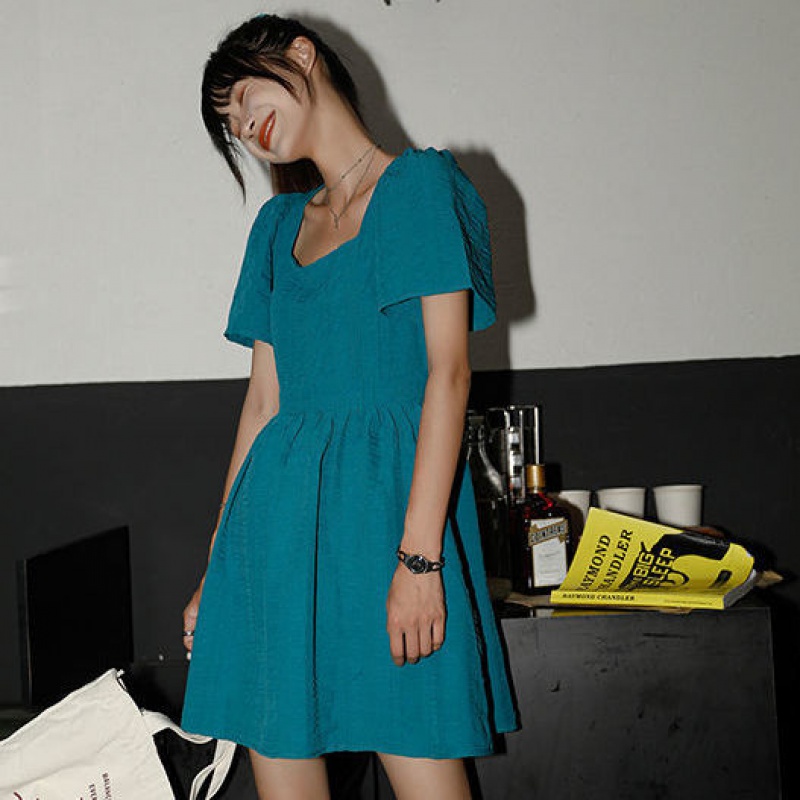 Đầm Tay Phồng Hở Lưng Gợi Cảm Dành Cho Nữ