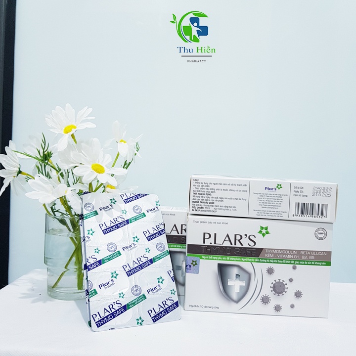 Viên uống tăng sức đề kháng P.lar's thymo safe giúp giảm nguy cơ viêm đường hô hấp ở trẻ em và người lớn