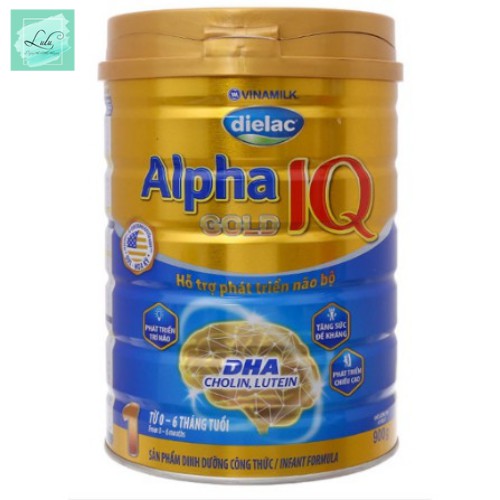 Sữa Bột Dielac Alpha Gold Iq 1 Hộp Thiếc 900G (Cho Trẻ Từ 0 - 6 Tháng Tuổi) - Lulu Mart