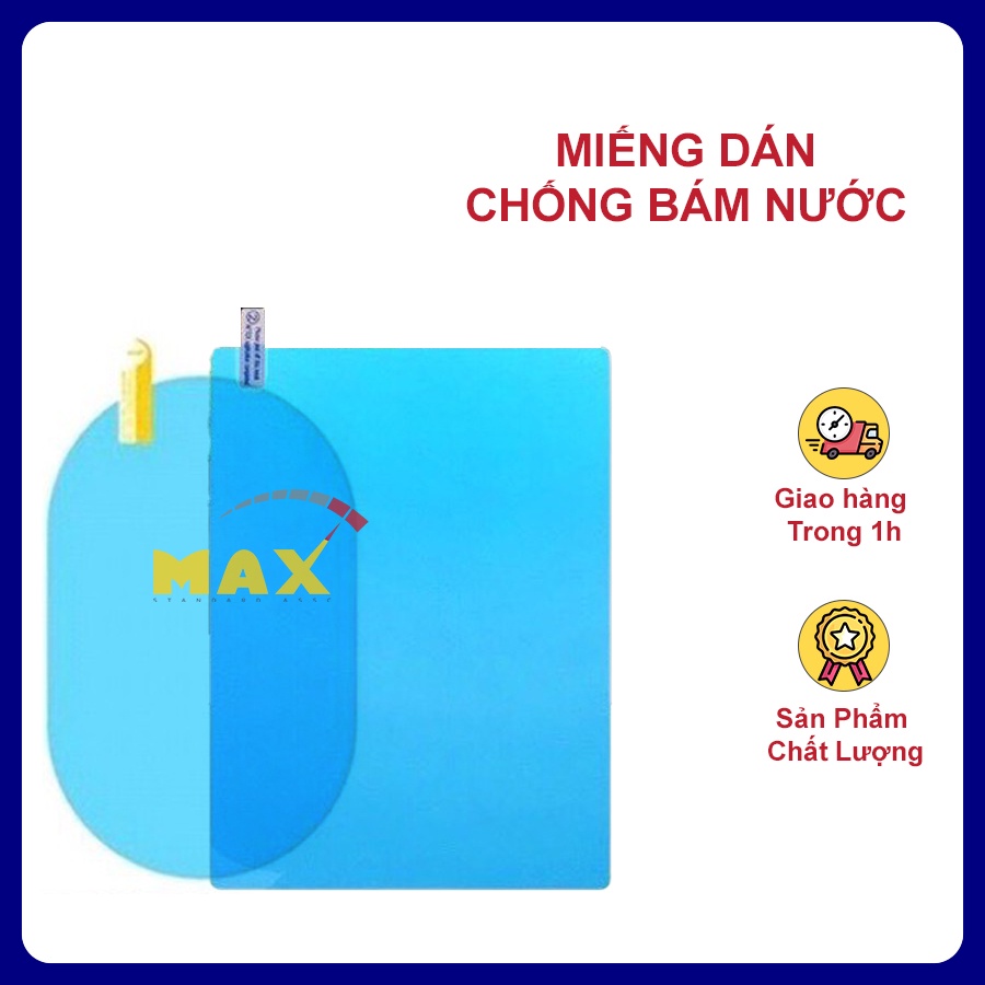 Miếng Dán Chống Bám Nước Cao Cấp MAX STORE Chống Lóa Gương Chiếu Hậu Và Chống Lóa Kính Ô Tô