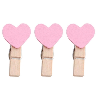 Ảnh Kẹp Giấy Mini Gỗ Trang Trí Đám Cưới Kẹp Thủ Công Tình Yêu Chốt Trái Tim Nhanh TỐT NHẤT