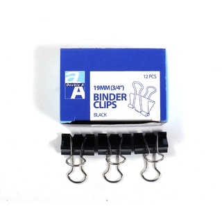 hộp kẹp đen 19mm Double A(12 chiếc)