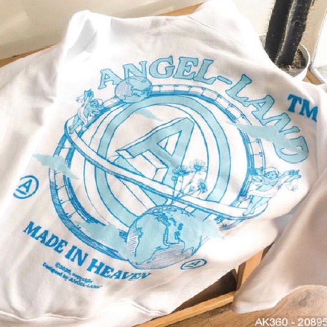 Áo Khoác Nỉ Nam Nữ Form Rộng Unisex Hàng QC Dày Dặn Áo Khoác Khoá Kéo Nỉ Ngoại Jackets Thun Nỉ in ANGEL-LAND A - AK3360 | BigBuy360 - bigbuy360.vn