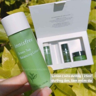 SET INNISFREE MINI TRÀ XANH 4SP