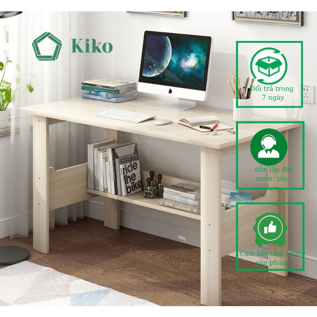 Bàn Học Bàn Làm Việc Đơn Giản KIKO Gỗ MDF 15mm chống Mọt Đa Năng - MT 1024
