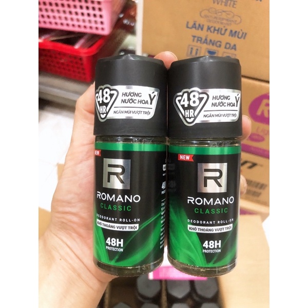 Lăn Khử Mùi Romano Classic Hương Nước Hoa 50ml Khô Thoáng