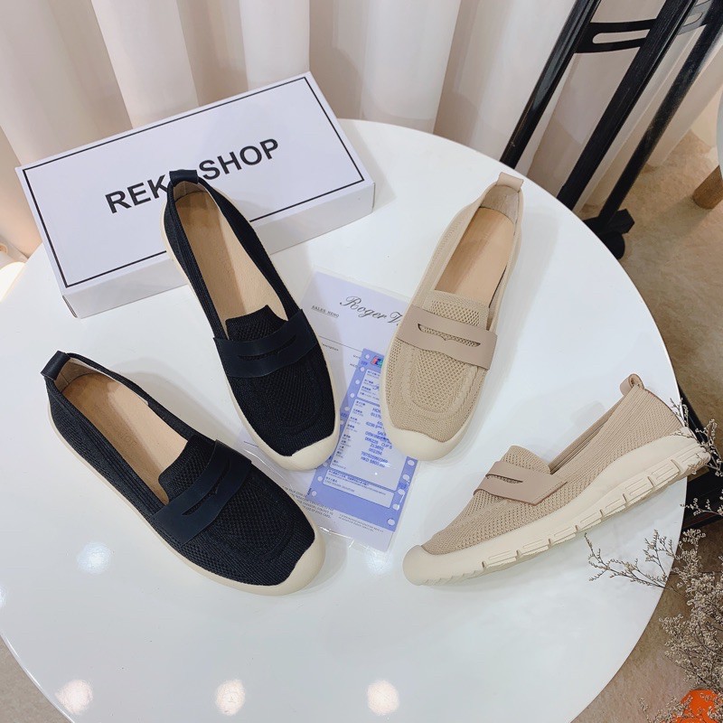 giày bệt mũi vuông dây ngang