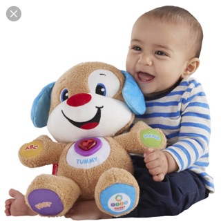 Chó bông có máy hát nói tiếng Anh vui nhộn cho bé nhãn hiệu Fisher Price