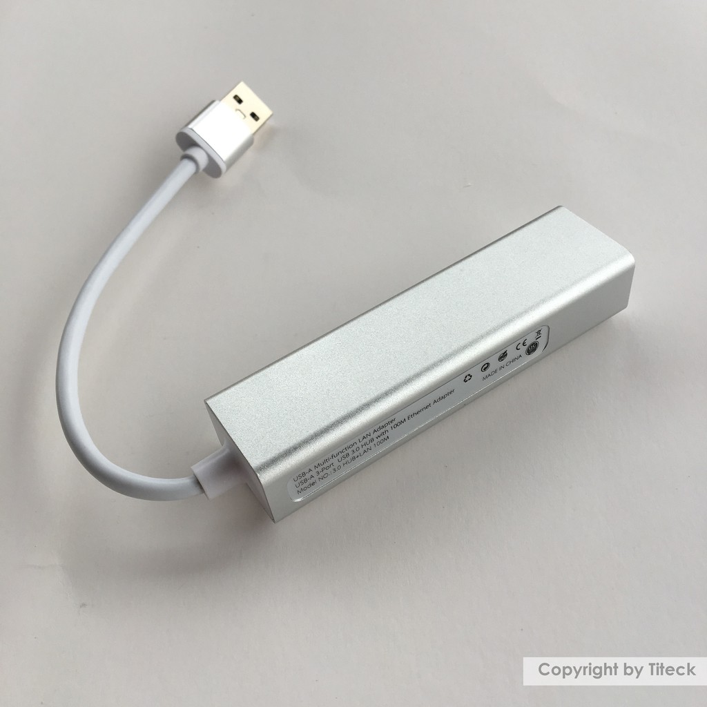 HUB USB chia 1 ra 3 cổng USB 3.0 và 1 cổng LAN 1000Mbps vỏ nhôm | BigBuy360 - bigbuy360.vn