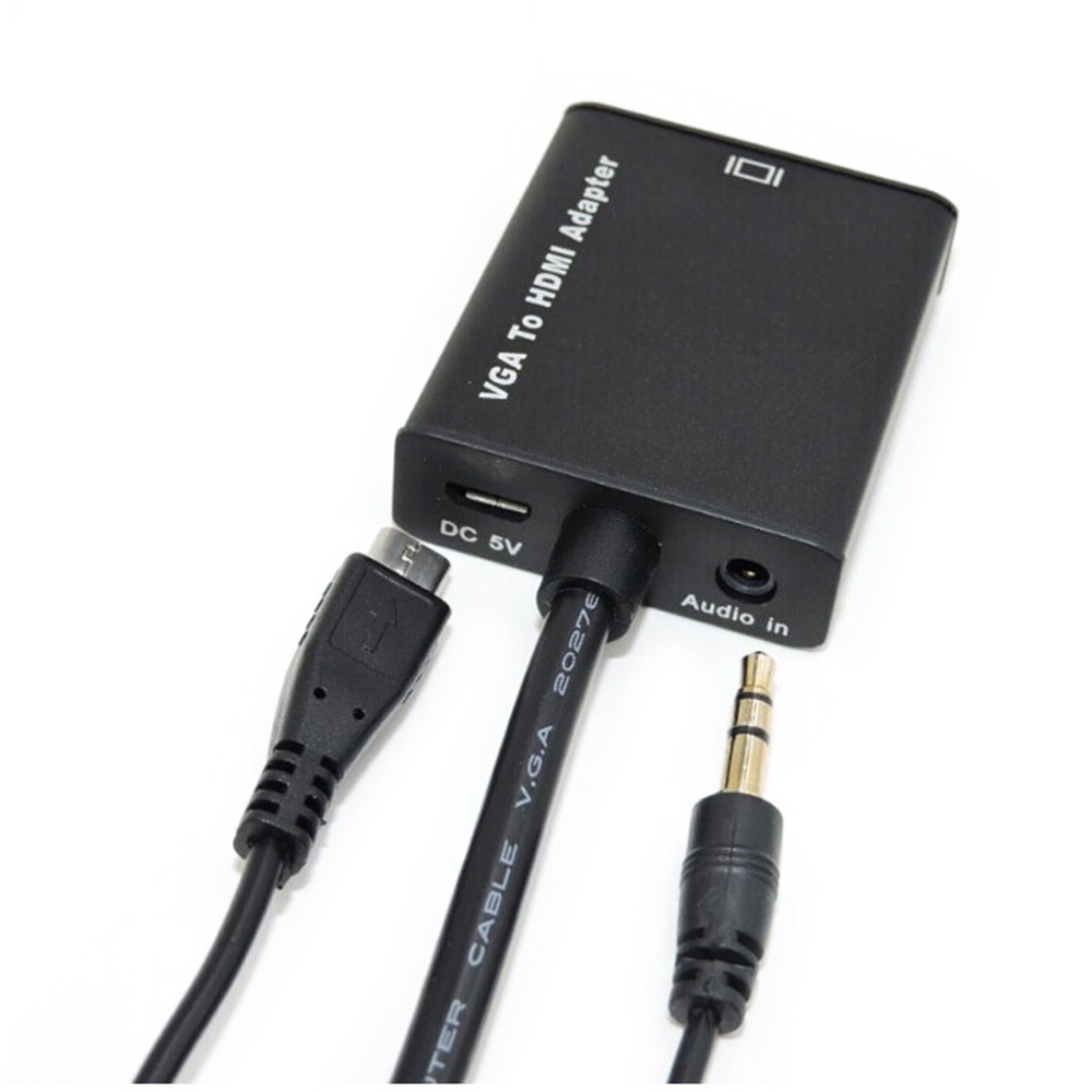 Cáp chuyển đổi từ TV PC VGA sang HDMI 1080P với đầu cắm âm thanh HD HDTV