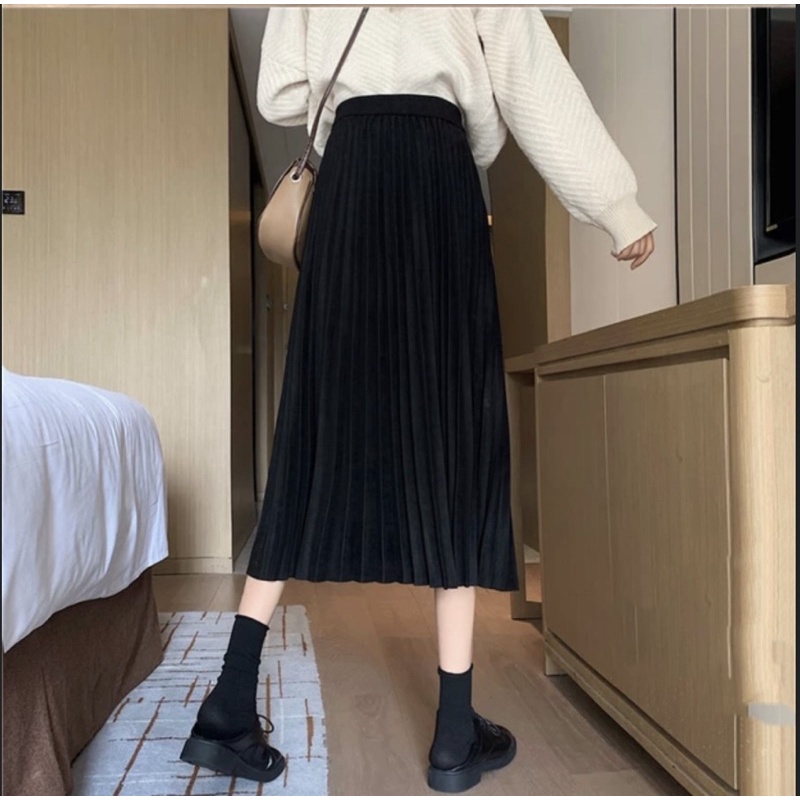 Chân váy midi xếp ly Vero | BigBuy360 - bigbuy360.vn