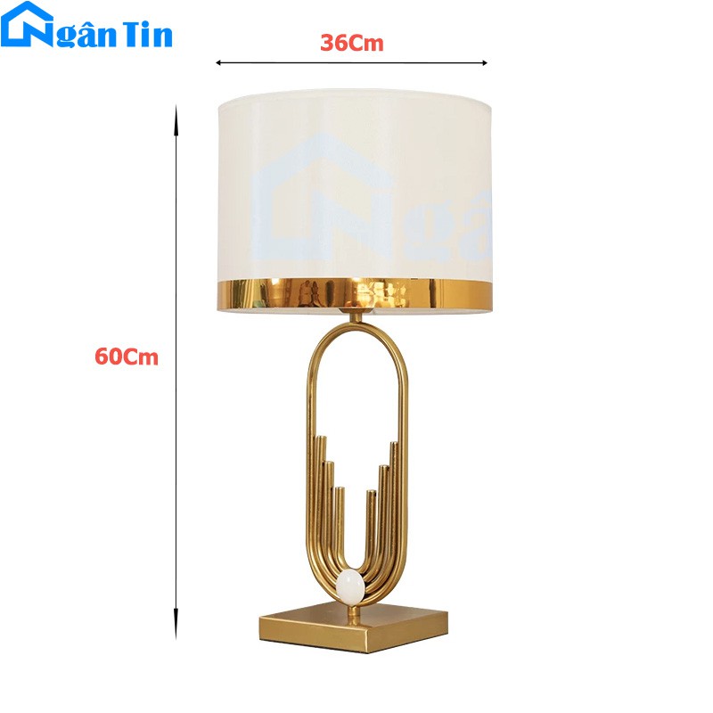 Đèn Led để bàn đọc sách làm việc phòng ngủ cao cấp DB577 Ngân Tin (Tặng kèm một bóng Led Bulb 7W ánh sáng vàng)