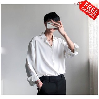 Áo sơ mi nam Form rộng ,áo sơ mi đi học NEW SKY MAX vải lụa cao cấp KHÔNG NHĂN SM1