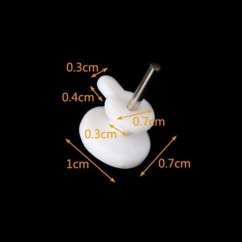 set 100 móc Mini đóng đinh, treo vật dụng, tranh trang trí nhựa ABS