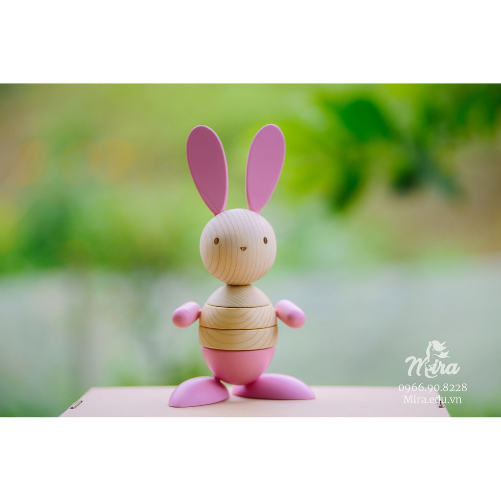 Đồ chơi lắp ráp Thỏ hồng Bunny Đồ chơi thông minh sáng tạo cho bé - Mira toys