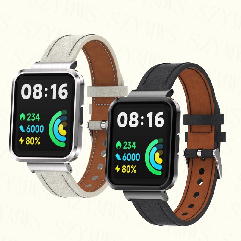 Dây Đeo Bằng Da Thay Thế Cho Đồng Hồ Thông Minh Xiaomi Mi Watch Lite / POCO 3 / 3 Active / 2 Lite