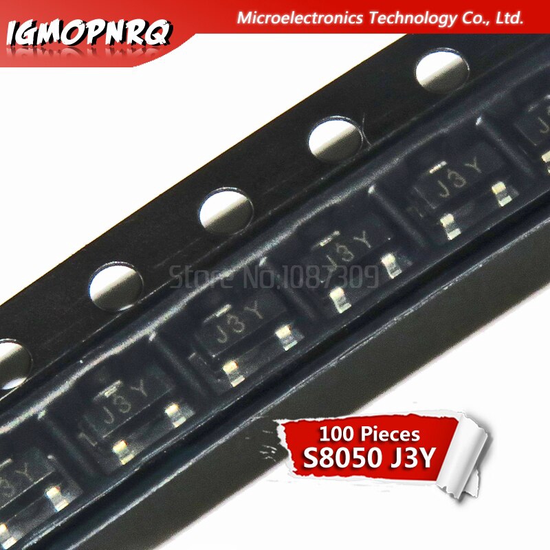 Bộ 100 transistor S8050 J3Y 0.5A/25V NPN SOT23 SMD