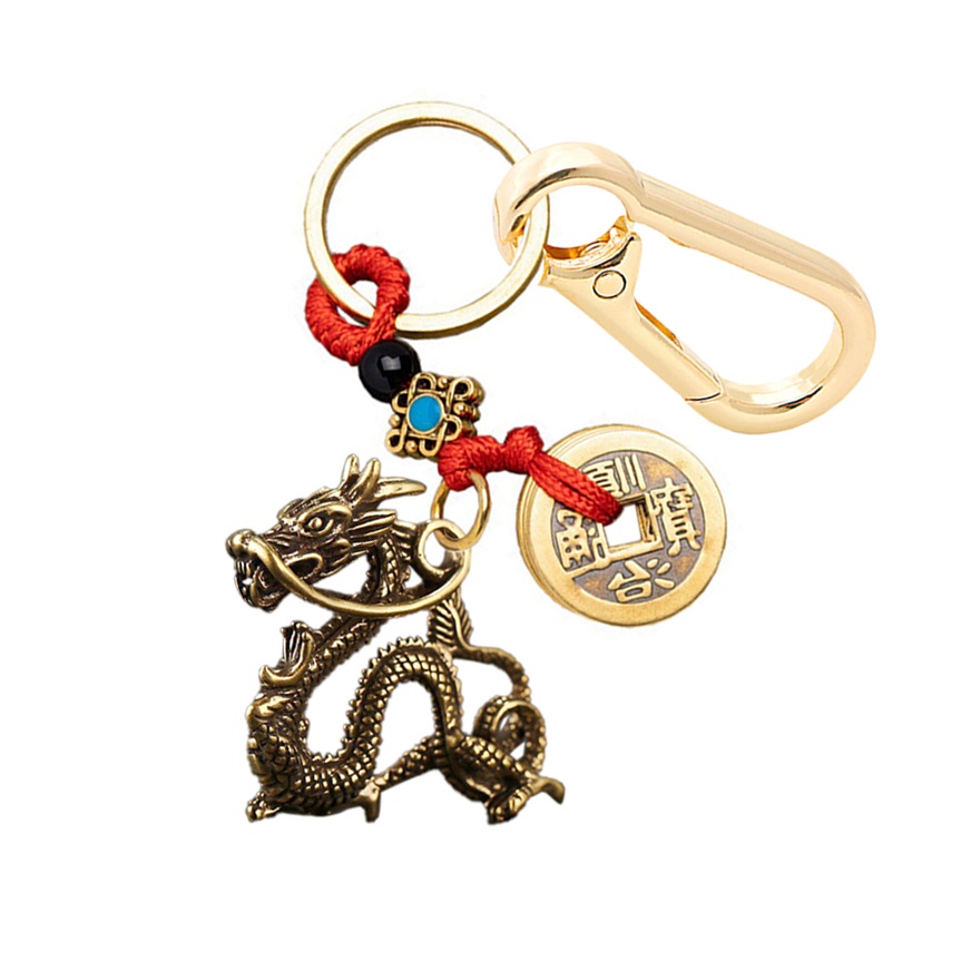Móc Khoá Đồng Phong Thủy 12 Con Giáp 𝓚𝓞𝓙𝓜𝓐𝓒 - Thập Nhị Địa Chi