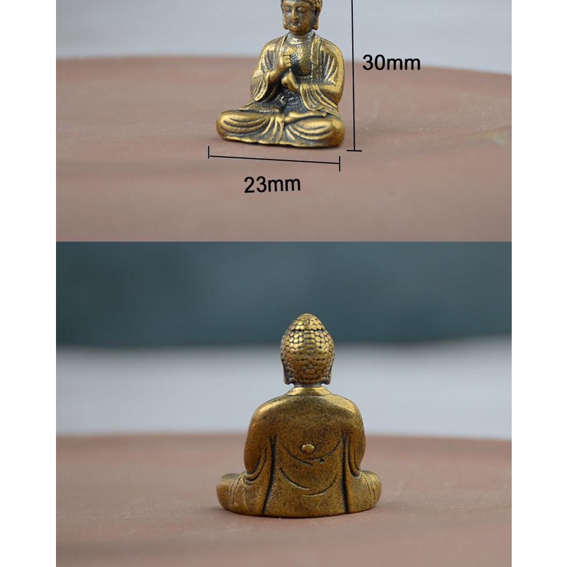 Tượng Phật Mini Bỏ Túi Bằng Đồng Nguyên Chất
