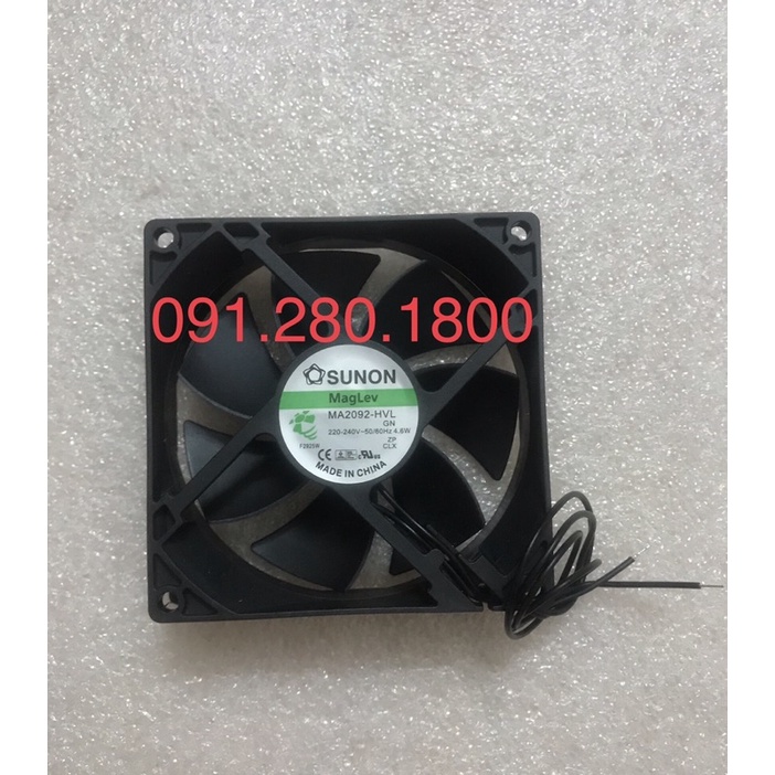 [Mã ELHA22 giảm 5% đơn 300K] Quạt tủ lạnh AQUA AC220-240V-4.6w SUNON 2 dây,7 cánh, KT 9cmx9cm