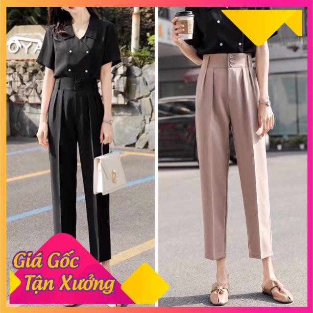 QUẦN BAGGY TÂY CÔNG SỞ DÁNG ĐẸP CHẤT TUYẾT MƯA ĐỨNG FROM KHÔNG XÙ LÔNG THỜI TRANG BANAMO FASHION QUẦN BAGGY 3KHUY 8315