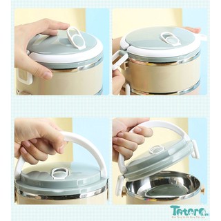 Hộp cơm giữ nhiệt lúa mạch 4 Tầng