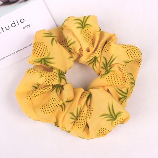 Cột tóc scrunchies hoa quả dễ thương