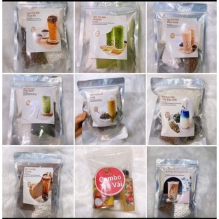 Combo 2 sét trà sữa pudding 4 vị