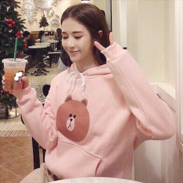 Áo Nỉ In Hình Mặt Gấu[Ảnh thật +video] | BigBuy360 - bigbuy360.vn