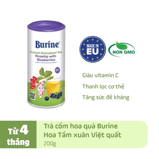 (Thanh Lý )Trà Cốm hoa quả Burine -Hipp đủ vị 200gr (date 2024)