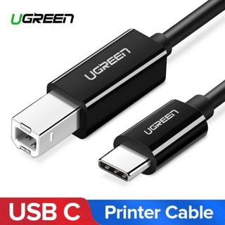Cáp USB-C to USB-B Printer Chính Hãng Ugreen 50446(dài 2met) màu đen