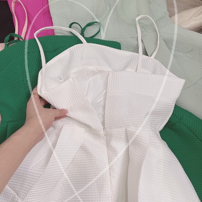 ĐẦM CÚP NGỰC 2 DÂY XÒE CHẤT XỐP PUPLY - KÈM HÌNH THẬT | BigBuy360 - bigbuy360.vn