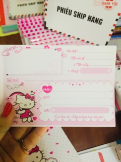 ( Cobom 5c ) Phiếu ship hàng kitty