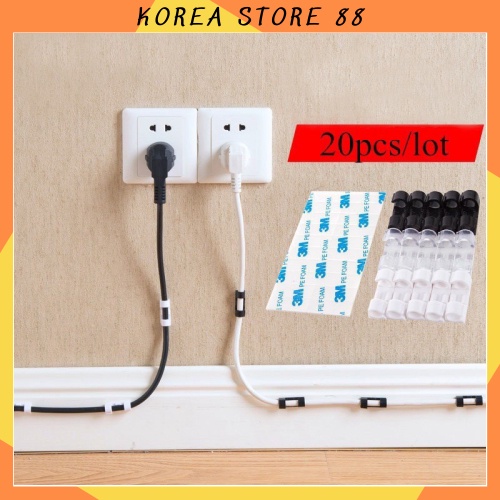 Bộ 20 dụng cụ kẹp giữ dây điện gọn gàng 88068 KOREA STORE88