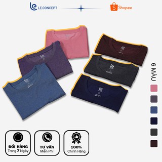 BST áo thun trơn nam 5 màu megane LE.CONCEPT chất liệu cotton 100% cao cấp, chuẩn form, nam tính - HOT NHẤT 2021