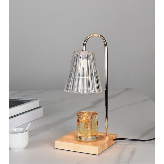 Đèn đốt nến thơm,đèn trang trí,đèn ngủ đế gỗ phong cách hiện đại,sang trọng,luxury