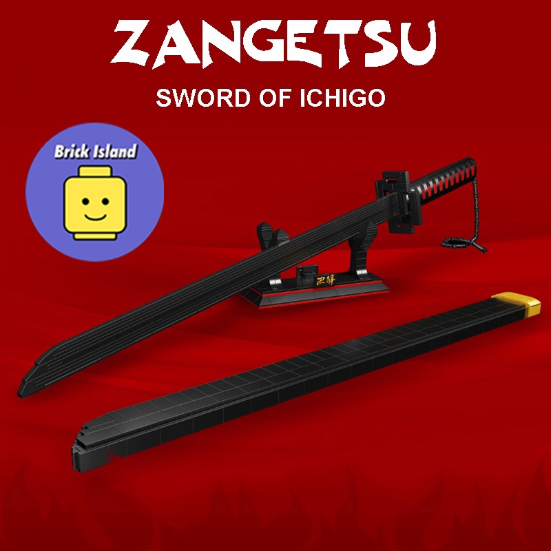 Đồ Chơi Lắp Ráp LEGO Mô Hình Thanh Kiếm Katana tensa Zangetsu Của Ichigo Thiên Tỏa Trảm Nguyệt - Brick Island