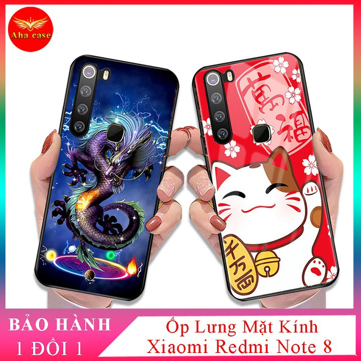 Ốp lưng Xiaomi Redmi Note 8 ốp điện th0ại mặt lưng kính KÍNH IN HÌNH chống trầy xước, đẹp, cao cấp