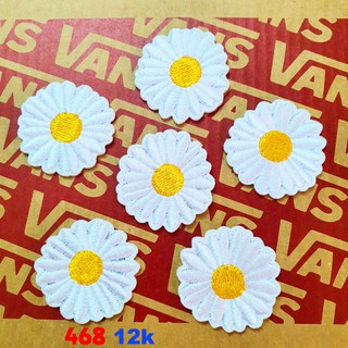 Sticker vải 468 hoa cúc daisy