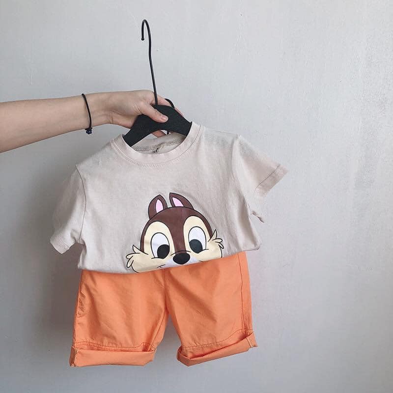 Áo Phông Cho Bé, In Hình Ngỗ Nghĩnh, Màu[XANH, VÀNG, TÍM, HỒNG, TRẮNG] Vải Thun Cotton QC Size 11-30Kg