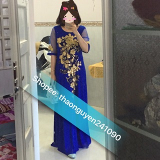 Đầm dạ hội trung niên mẫu Q14